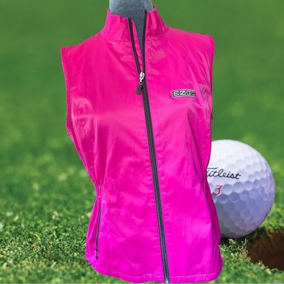 E P Pro Golf vest zip up mesh liner cinched waist on sides zip pockets - Picture 1 of 6